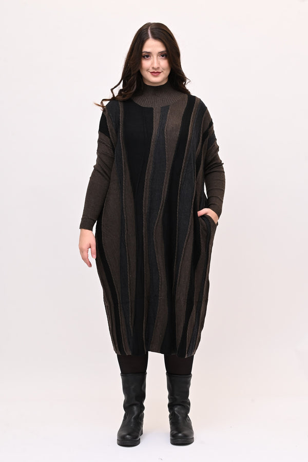 Abito misto lana onde - Moro