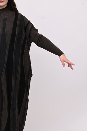 Abito misto lana onde - Moro