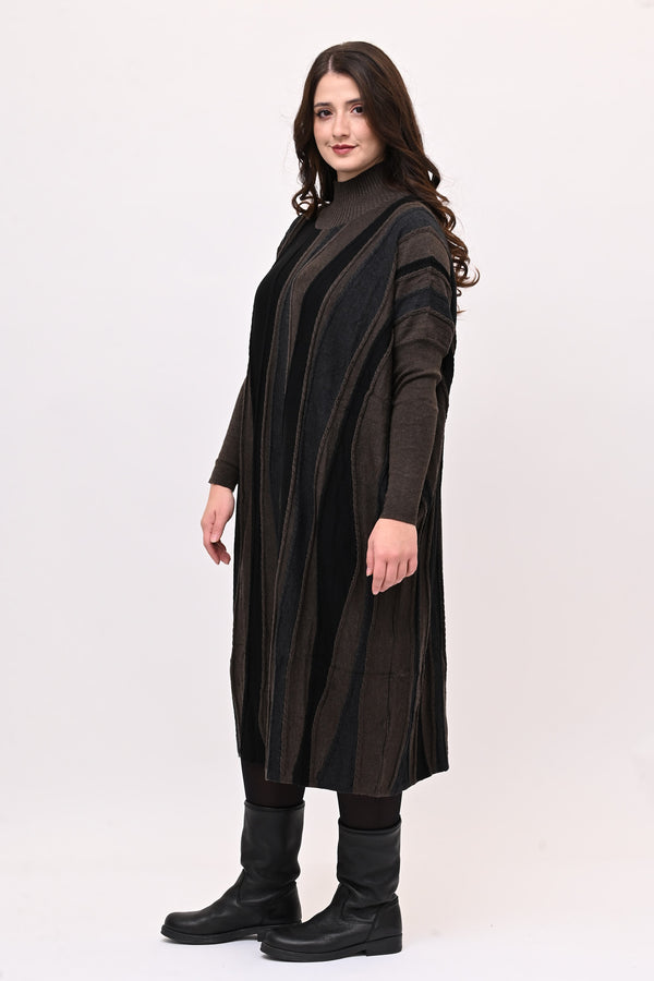 Abito misto lana onde - Moro