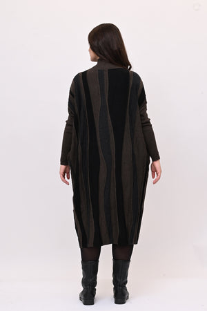 Abito misto lana onde - Moro