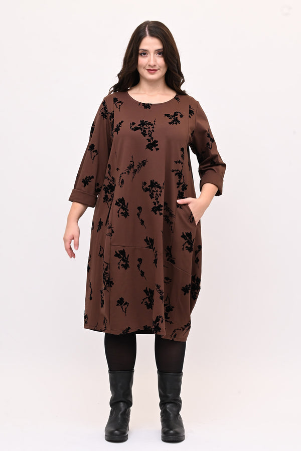 Abito ovetto floccato - Bruciato