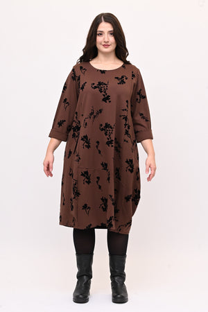 Abito ovetto floccato - Bruciato