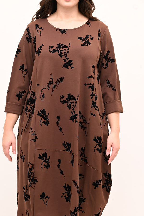 Abito ovetto floccato - Bruciato