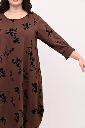 Abito ovetto floccato - Bruciato