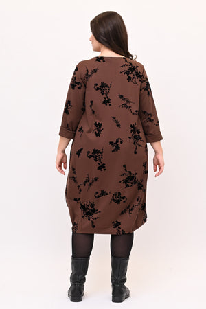 Abito ovetto floccato - Bruciato