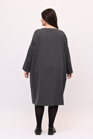 Abito sacchetto piercing - Grigio