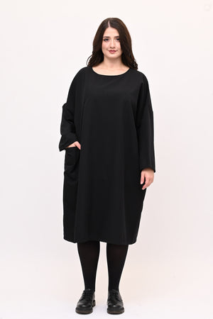 Abito sacchetto piercing - Nero