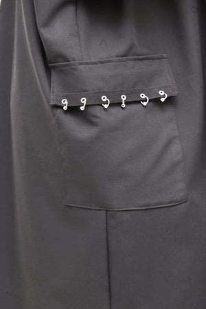 Abito sacchetto piercing - Nero