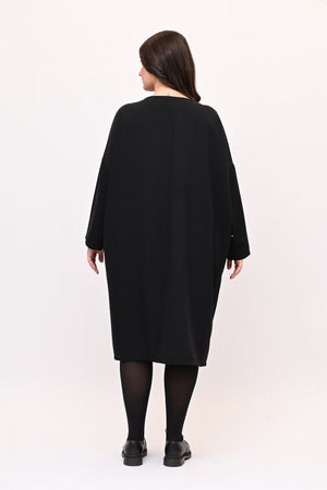 Abito sacchetto piercing - Nero