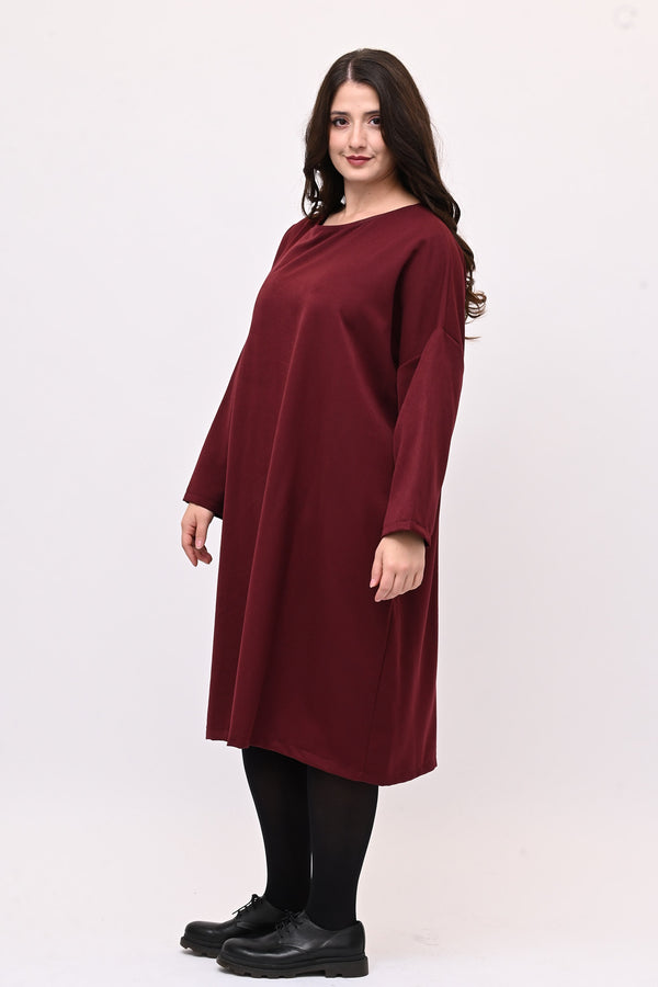 Abito sacchetto piercing - Vino