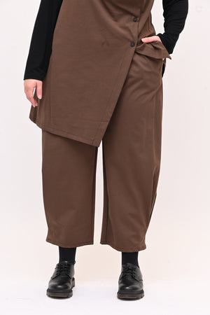 Completo gilet bottoni - Moro