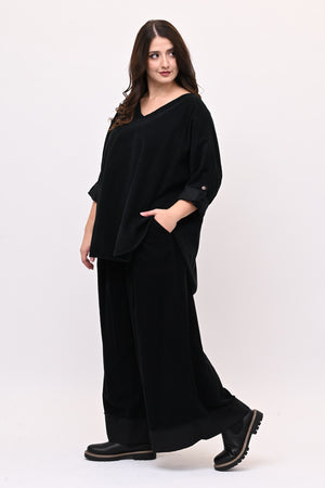 Completo costine ovetto - Nero