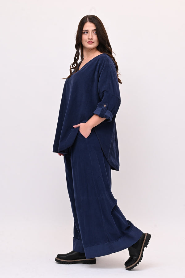 Completo costine ovetto - Blu