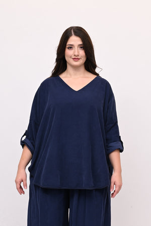 Completo costine ovetto - Blu