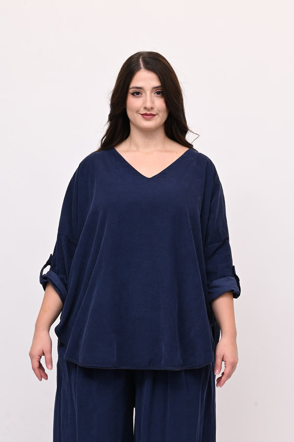 Completo costine ovetto - Blu