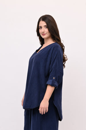 Completo costine ovetto - Blu