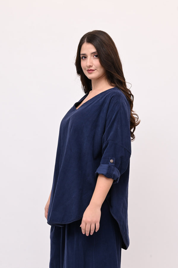 Completo costine ovetto - Blu