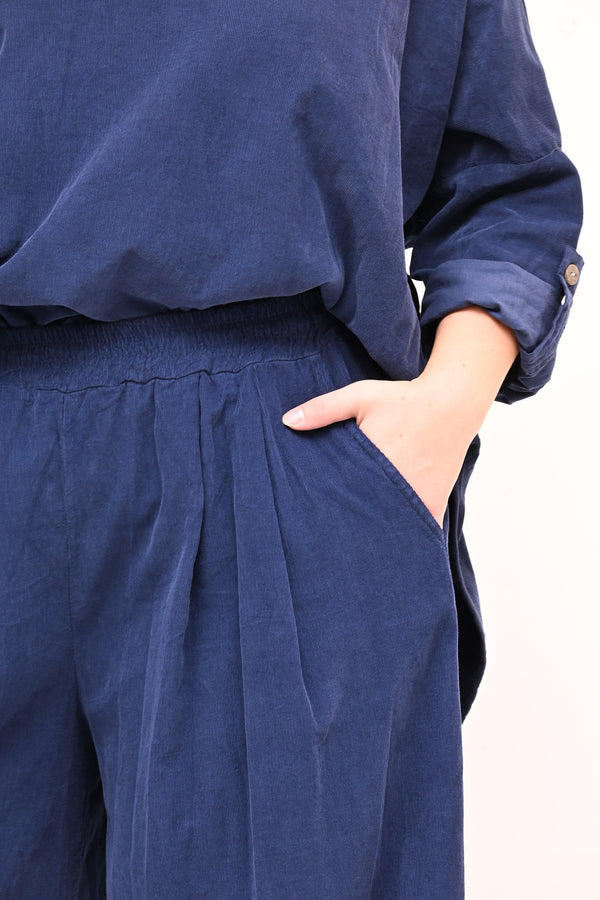 Completo costine ovetto - Blu