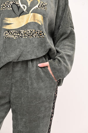 Tuta ciniglia cuore - Verde militare