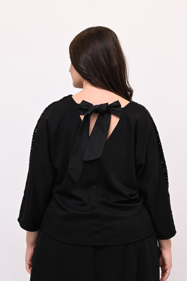 Completo neoprene paillettes - Nero