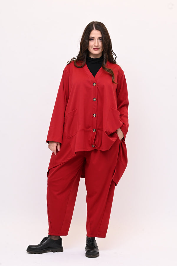 Completo over frack - Rosso