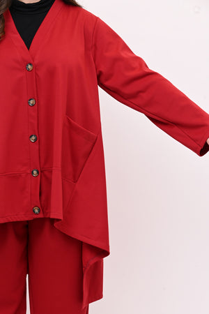 Completo over frack - Rosso