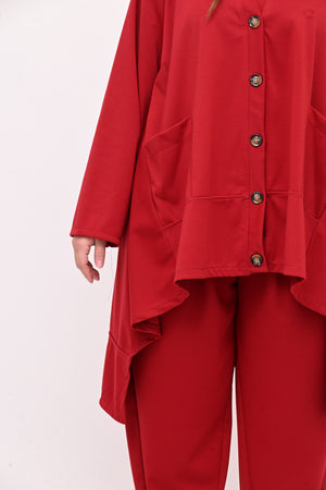 Completo over frack - Rosso