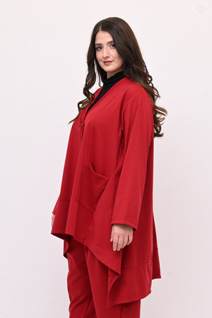 Completo over frack - Rosso