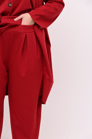 Completo over frack - Rosso