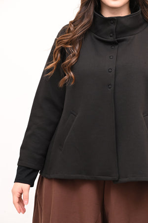 Giacca neoprene coreana - Nero