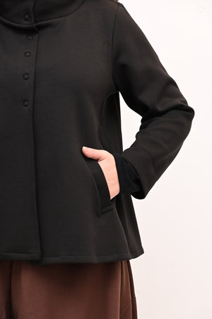 Giacca neoprene coreana - Nero