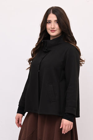 Giacca neoprene coreana - Nero