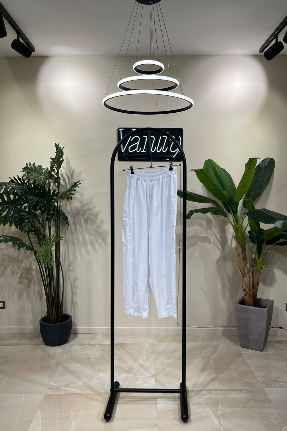 Pantacargo cotone - Bianco
