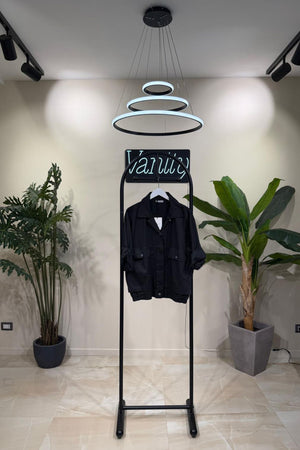 Bomber cotone elastico - Nero