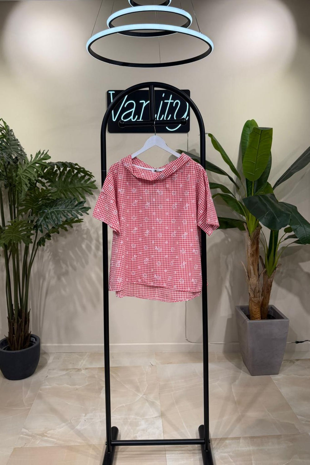 Blusa vicky fiori - Rosso