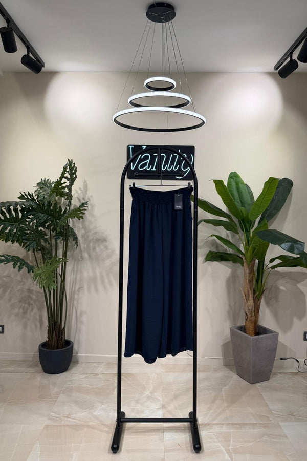 Gonna pantalone fascione - Blu