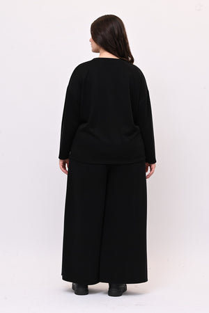 Tuta neoprene fiore - Nero