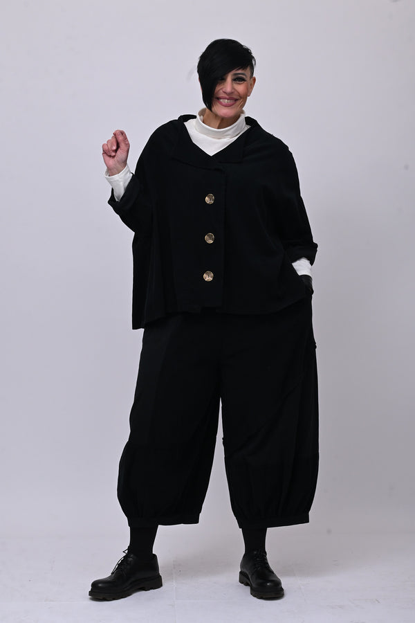 Completo costine over - Nero