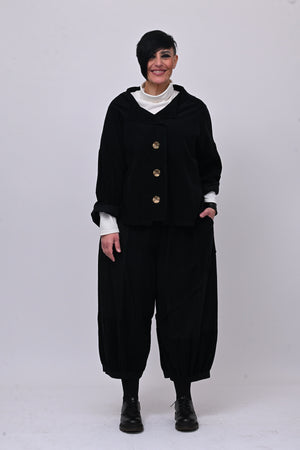 Completo costine over - Nero