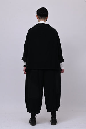 Completo costine over - Nero