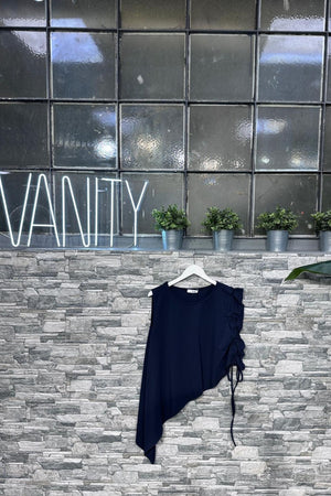 Gilet punta laccio - BLU