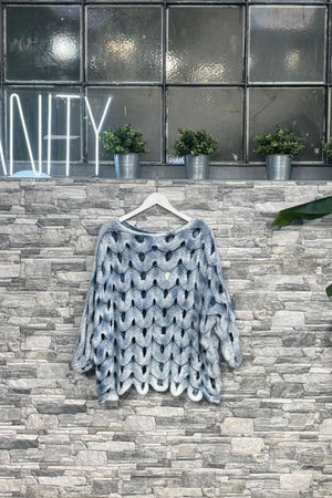 Pull maltinto onde - Jeans