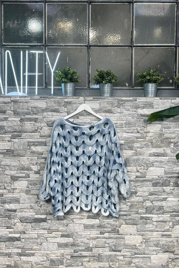 Pull maltinto onde - Jeans