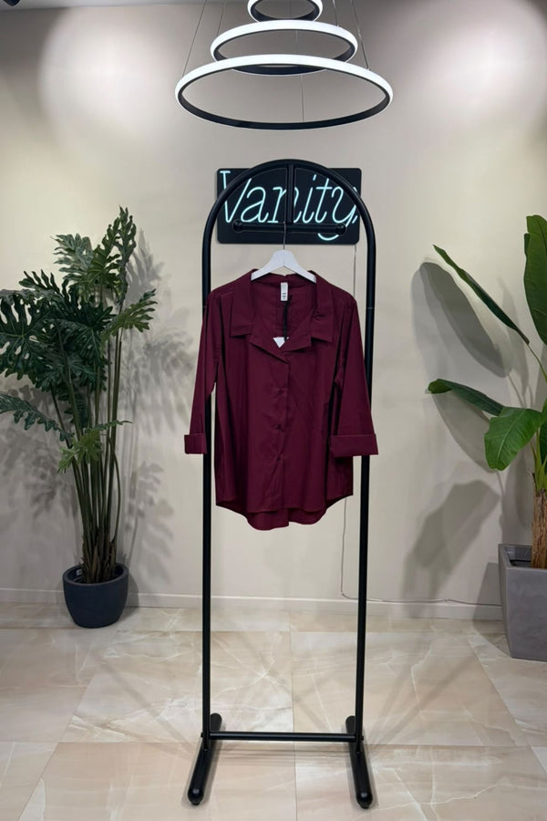 Camicia ruota pinces - Vino