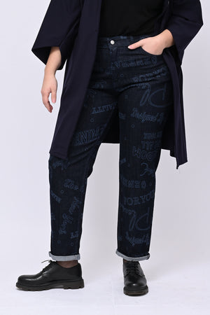 Jeans graffiti - Jeans scuro