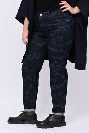 Jeans graffiti - Jeans scuro
