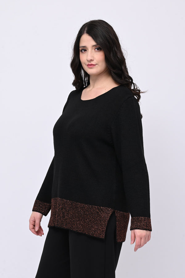 Pull inserti lurex - Bronzo