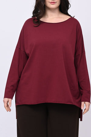 Maglia orlo vivo - Vino