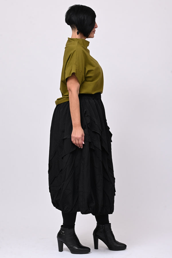 Maglia scollo cratere - Verde oliva