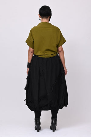 Maglia scollo cratere - Verde oliva